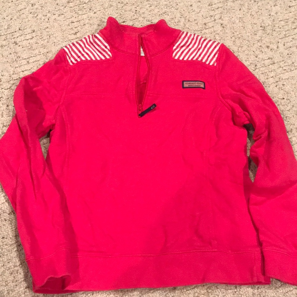Pink Vineyard Vines Pullover